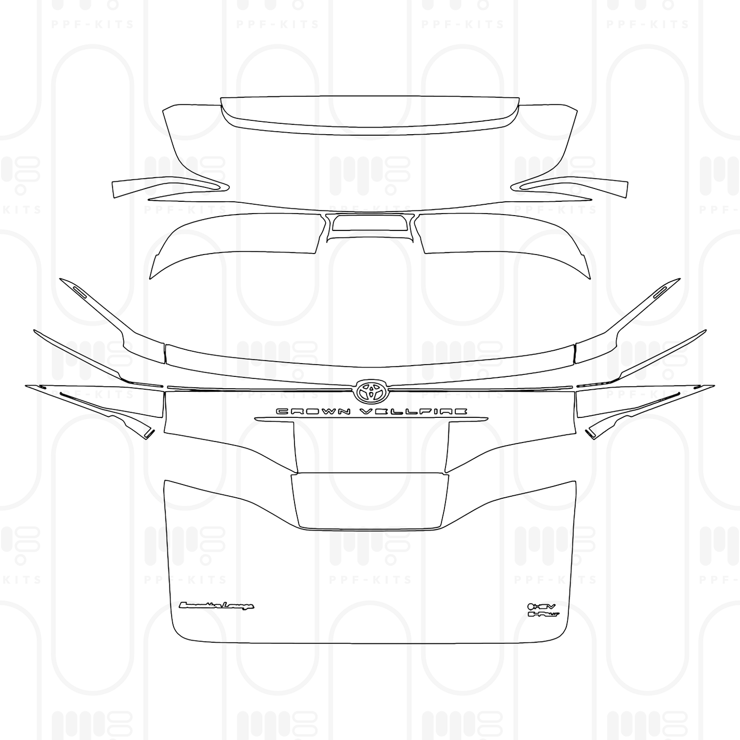 PPF prédécoupé Toyota Vellfire 2026