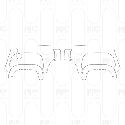 PPF prédécoupé Toyota Tacoma Double Cab TRD Off-Road 2026