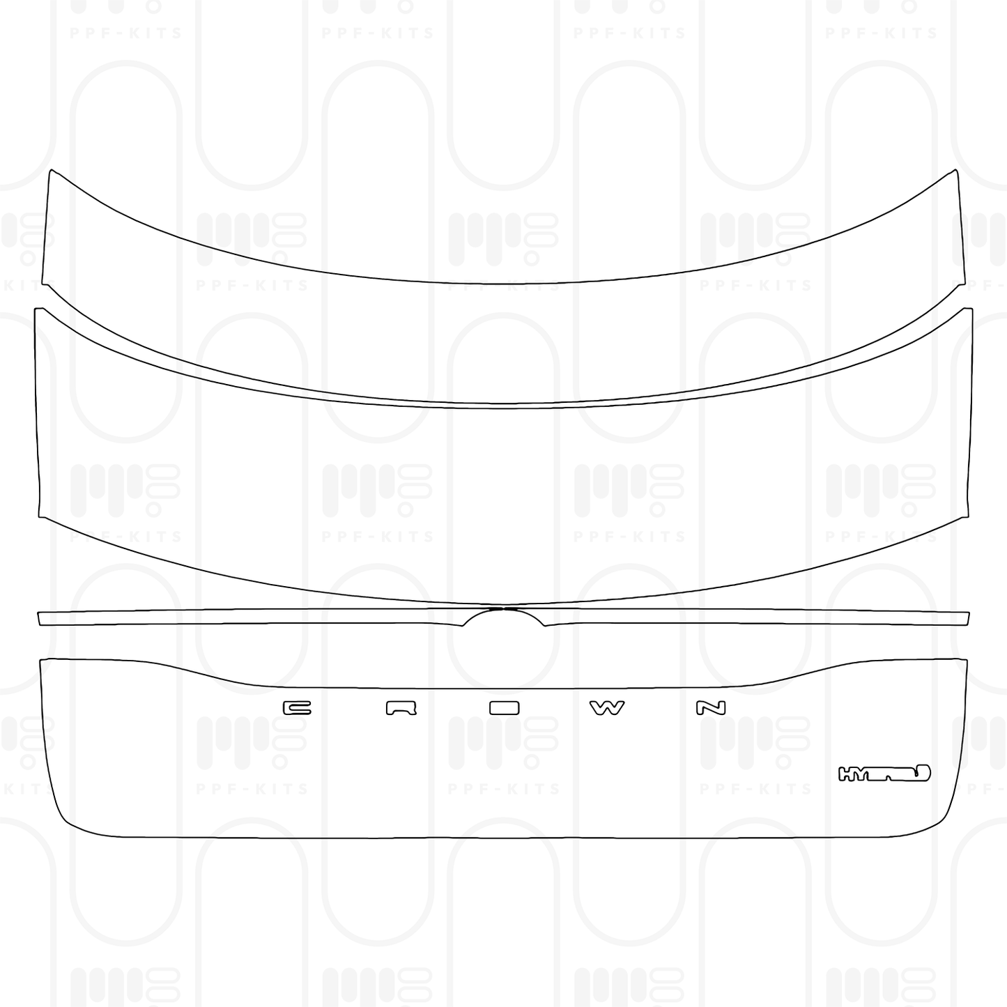 PPF prédécoupé Toyota Crown 2026