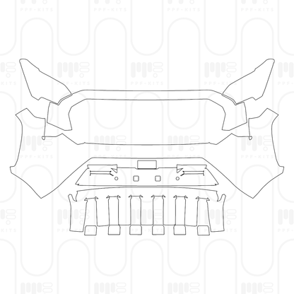PPF prédécoupé Toyota Tacoma Double Cab Limited 2026