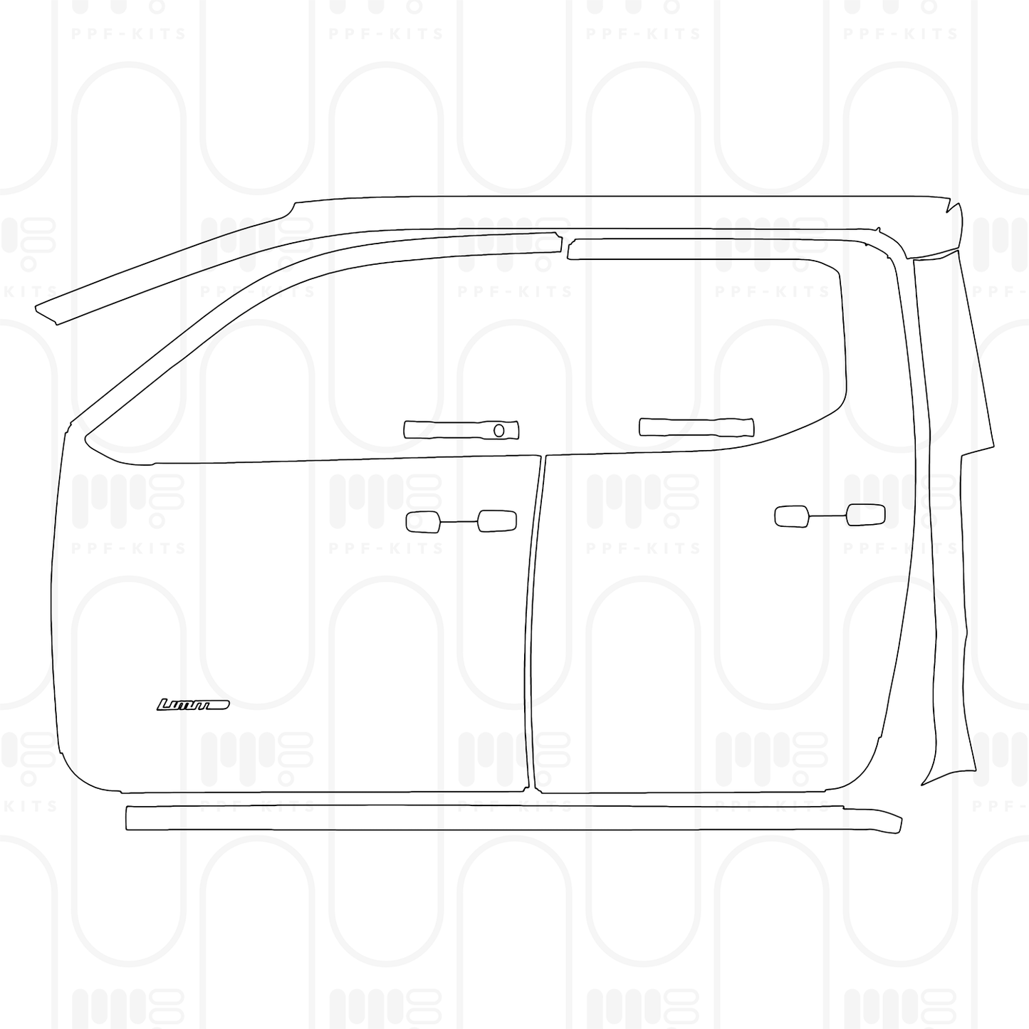 PPF prédécoupé Toyota Tacoma Double Cab Limited 2026