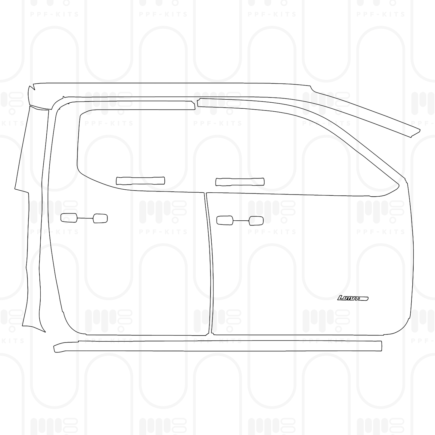 PPF prédécoupé Toyota Tacoma Double Cab Limited 2026