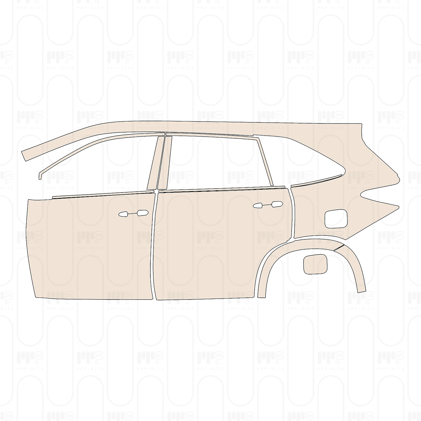 PPF prédécoupé Toyota Innova HyCross (IN) 2026