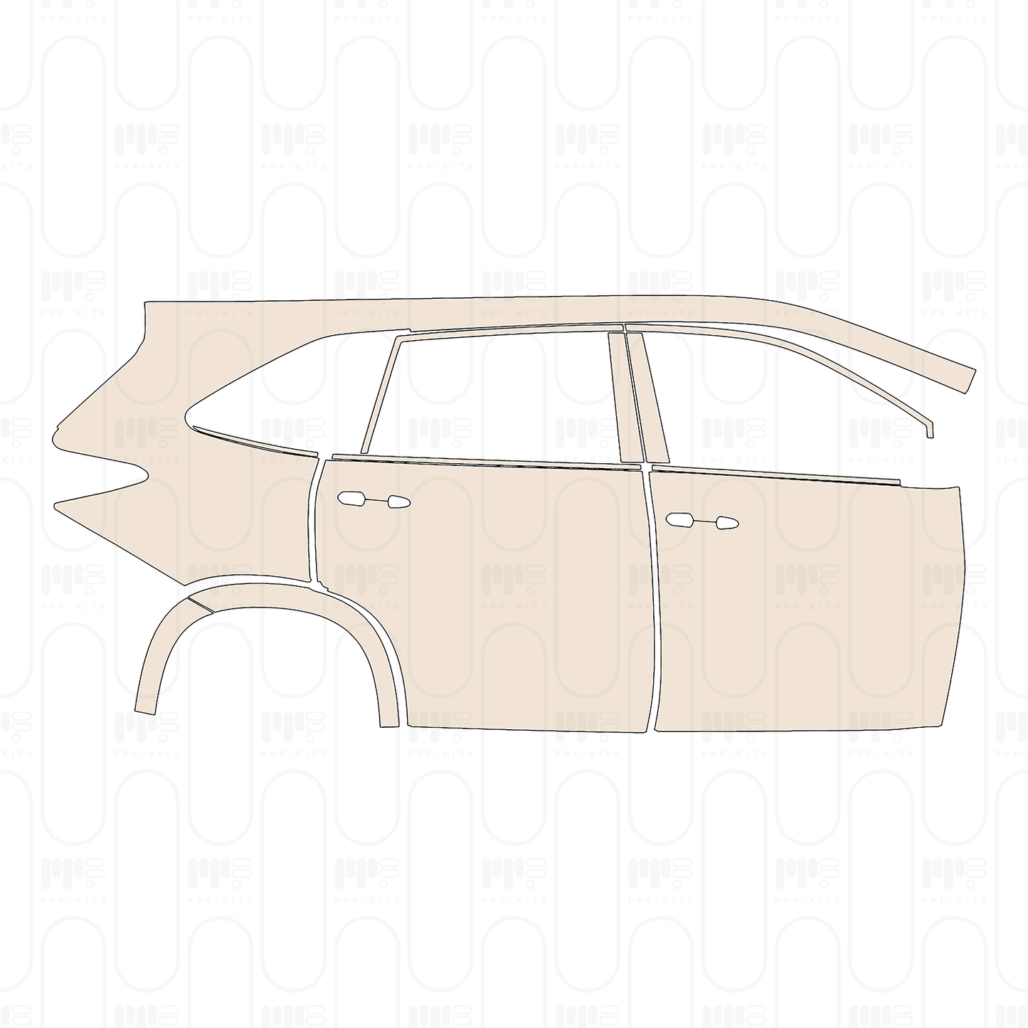 PPF prédécoupé Toyota Innova HyCross (IN) 2026
