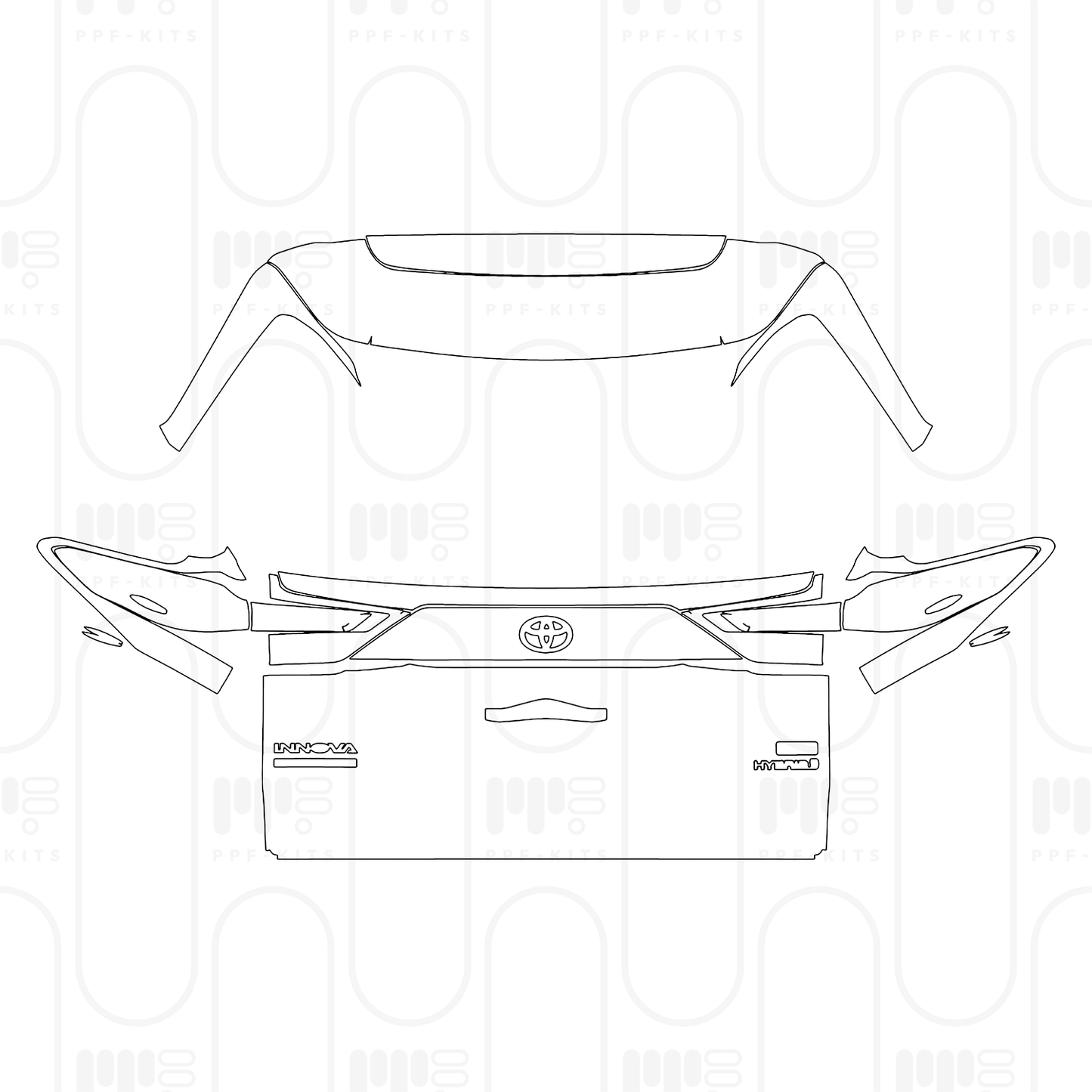 PPF prédécoupé Toyota Innova HyCross (IN) 2026