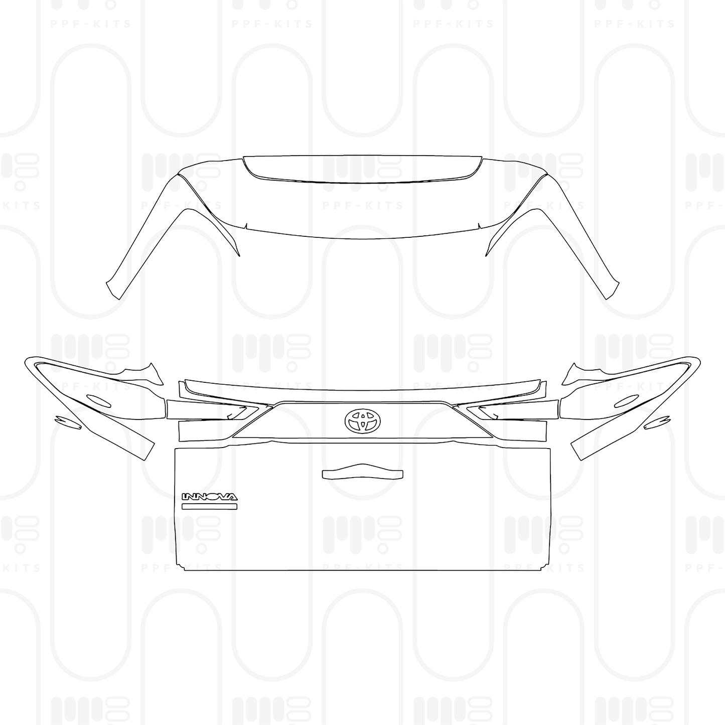 PPF prédécoupé Toyota Innova HyCross (IN) 2026