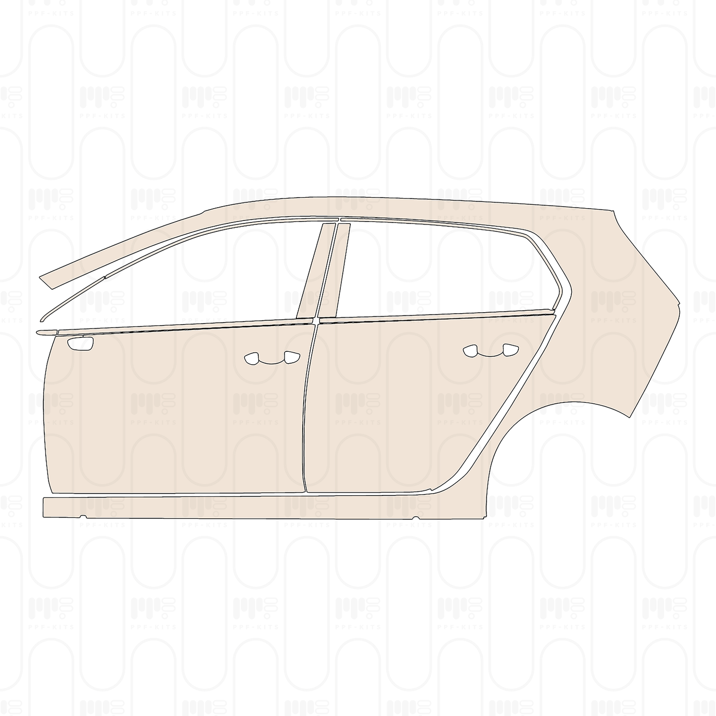 PPF prédécoupé Volkswagen Golf Base 2026