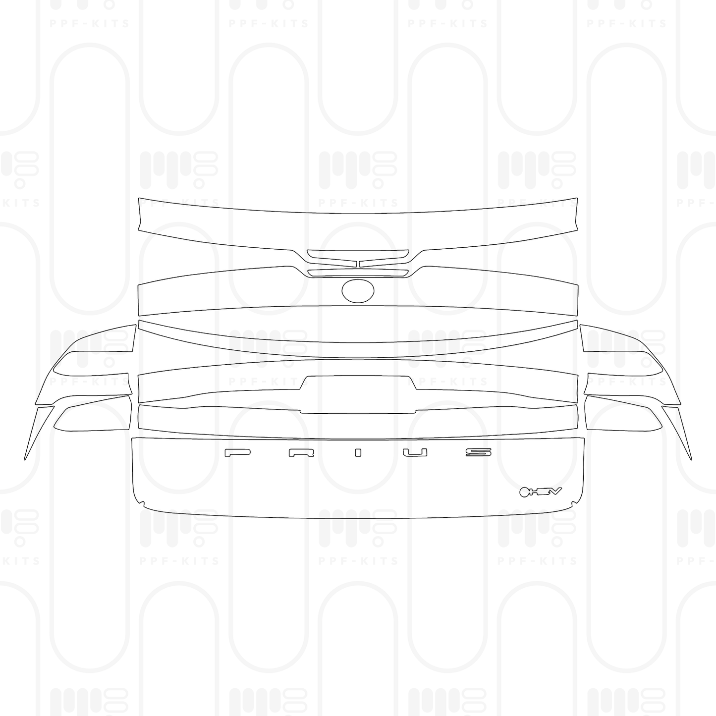 PPF prédécoupé Toyota Prius (US) XLE 2026