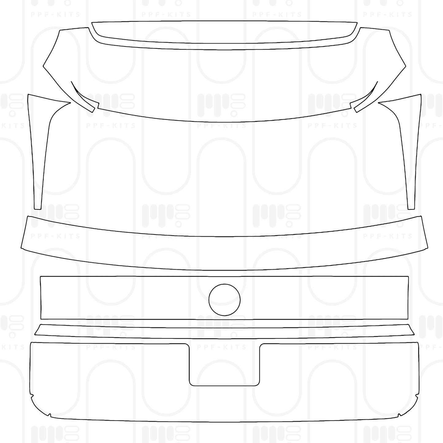 PPF prédécoupé Volkswagen Atlas (US) SE with Technology 2026