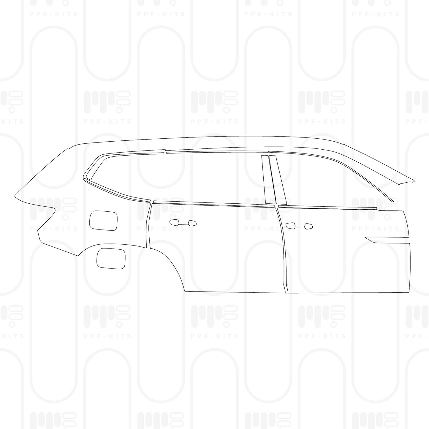 PPF prédécoupé Volkswagen Atlas (US) Peak Edition 2026