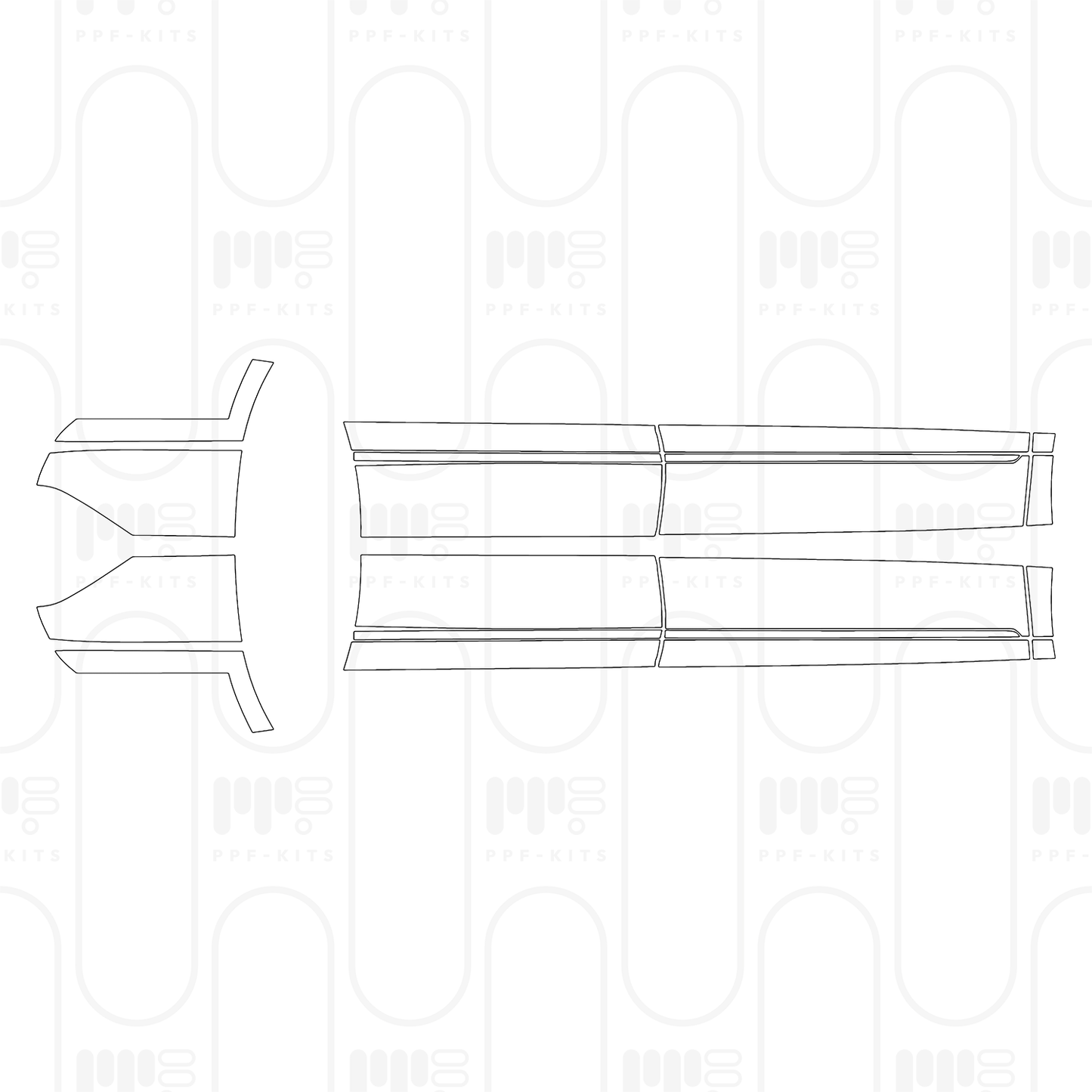 PPF prédécoupé Volkswagen Atlas (US) SEL Premium R-Line 2026