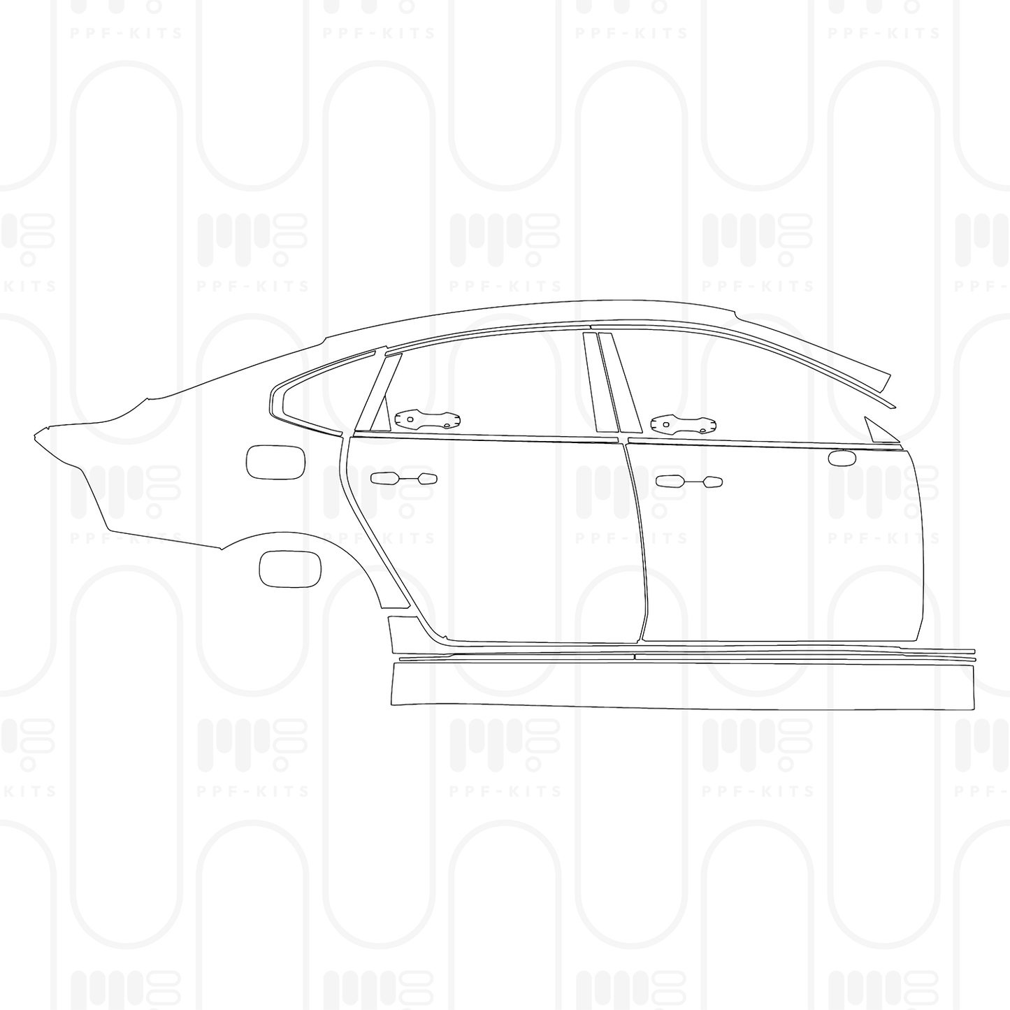 Pre-Cut PPF Volvo S90 Recharge Extended Wheelbase Inscription 2026