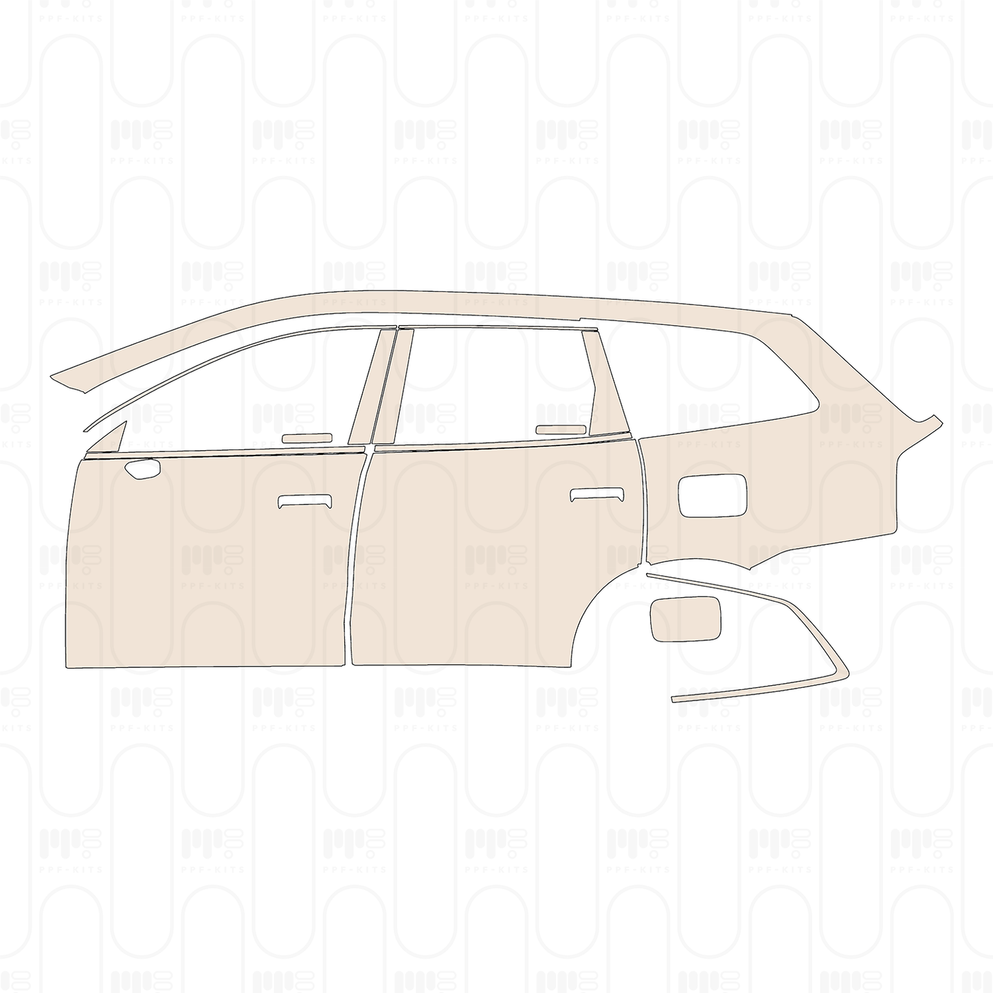 PPF prédécoupé Volvo EX90 2026
