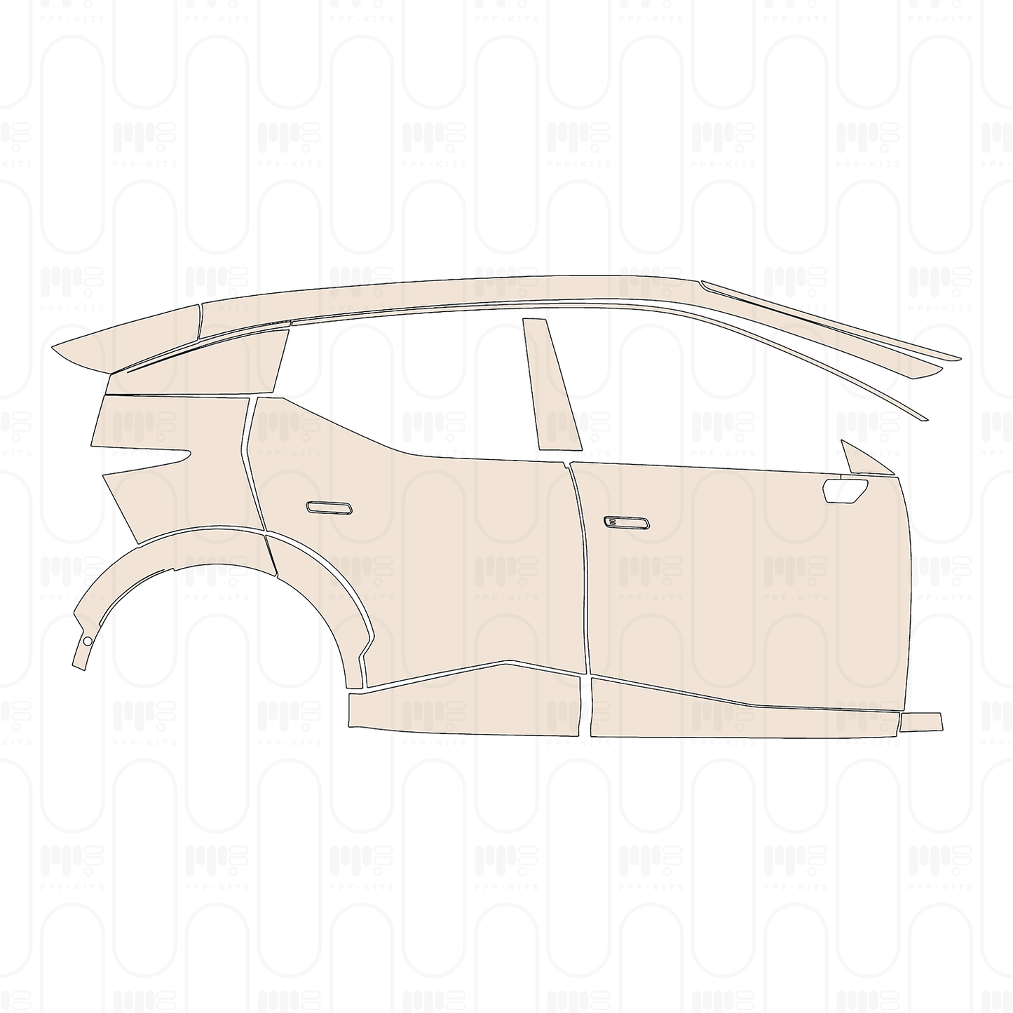 PPF prédécoupé Zeekr X 2026