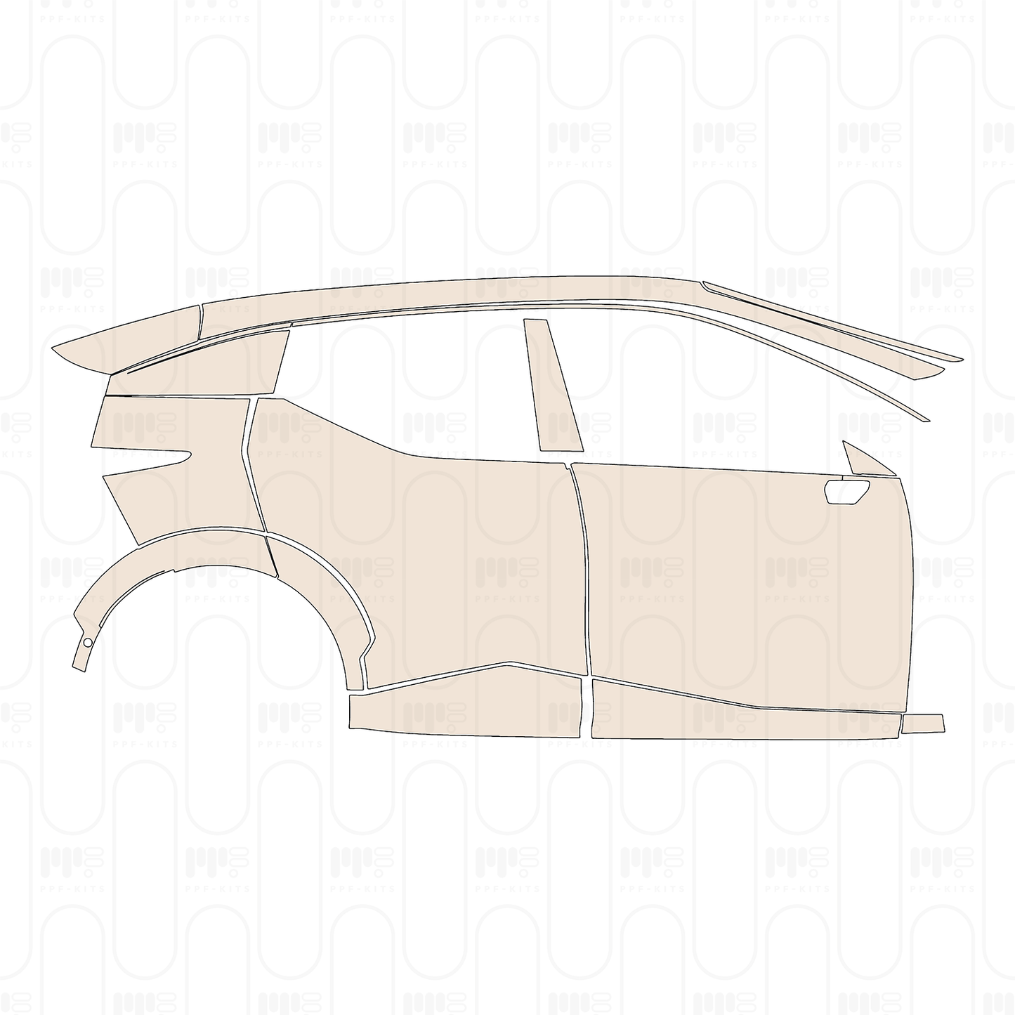 PPF prédécoupé Zeekr X 2026