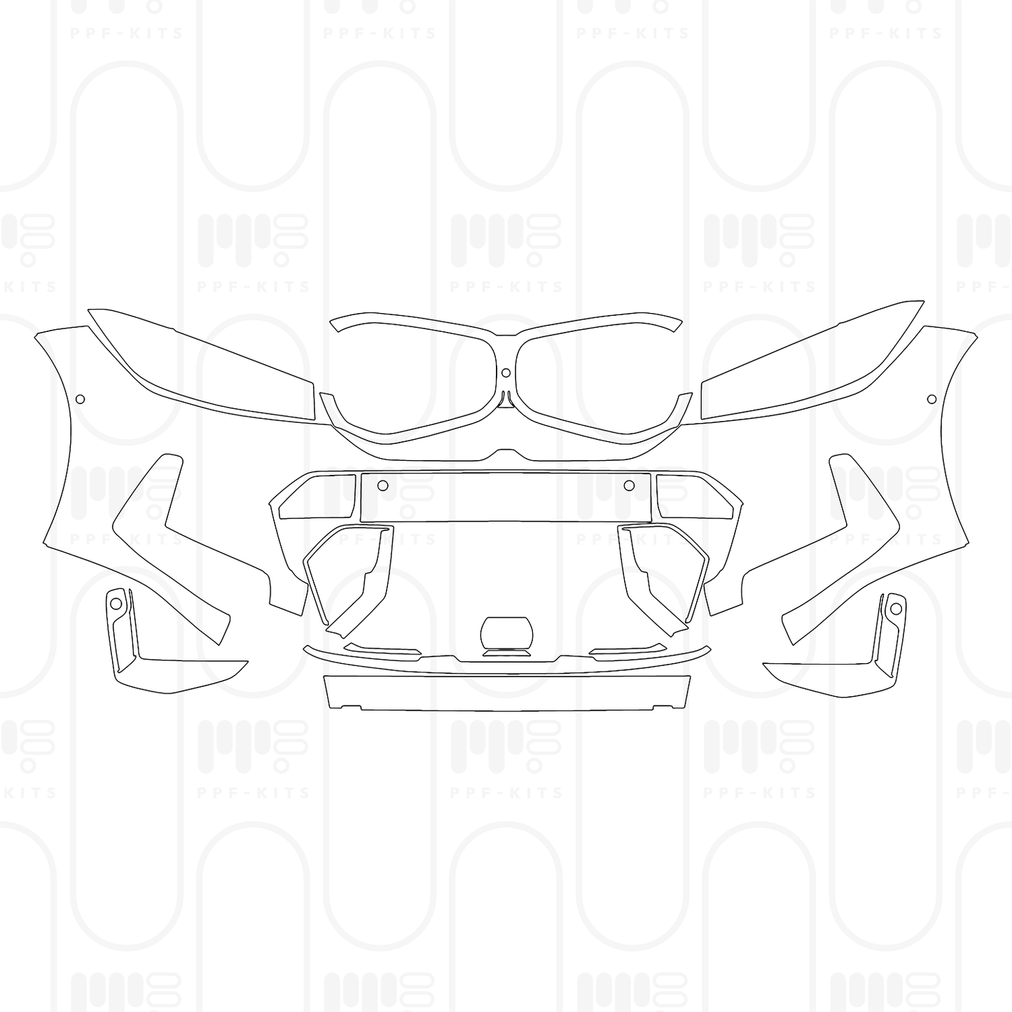 PPF prédécoupé BMW 3 Series Sedan M Sport Standard Wheelbase 2026