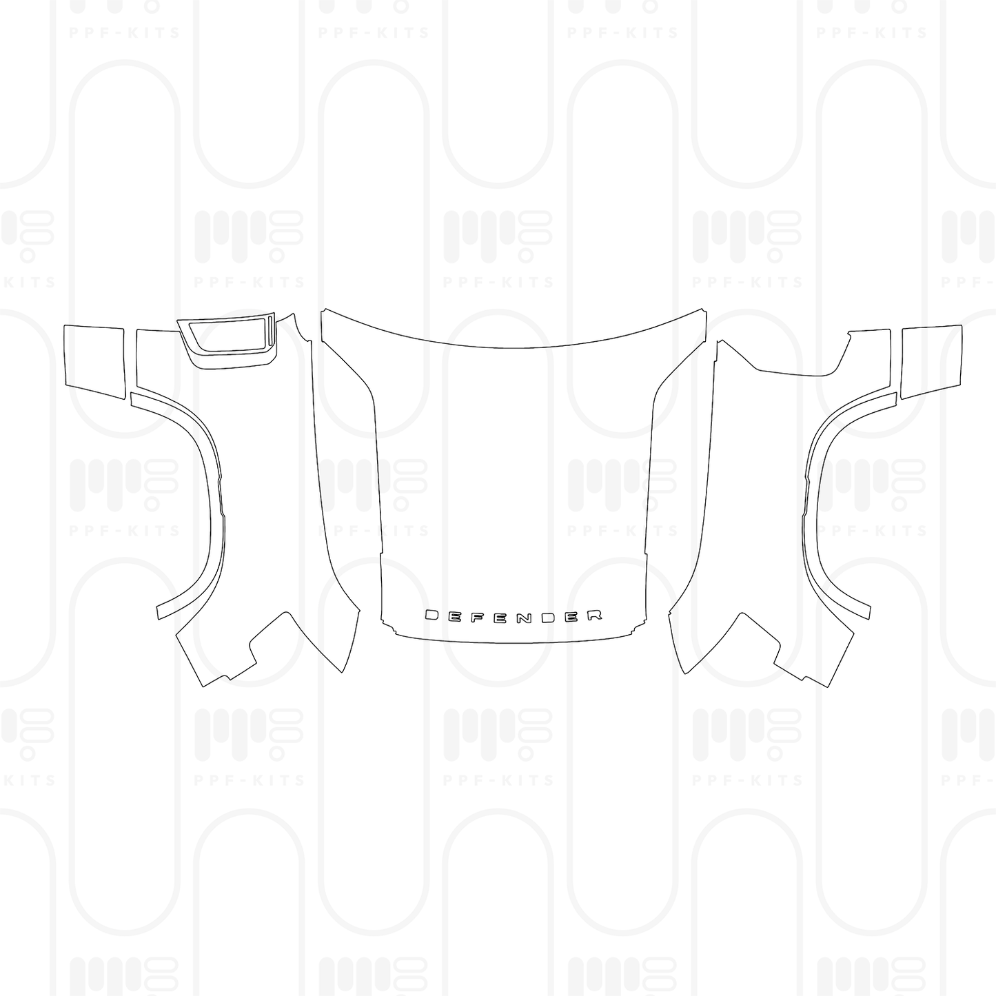 PPF prédécoupé Land Rover Defender 90 X-Dynamic 2026