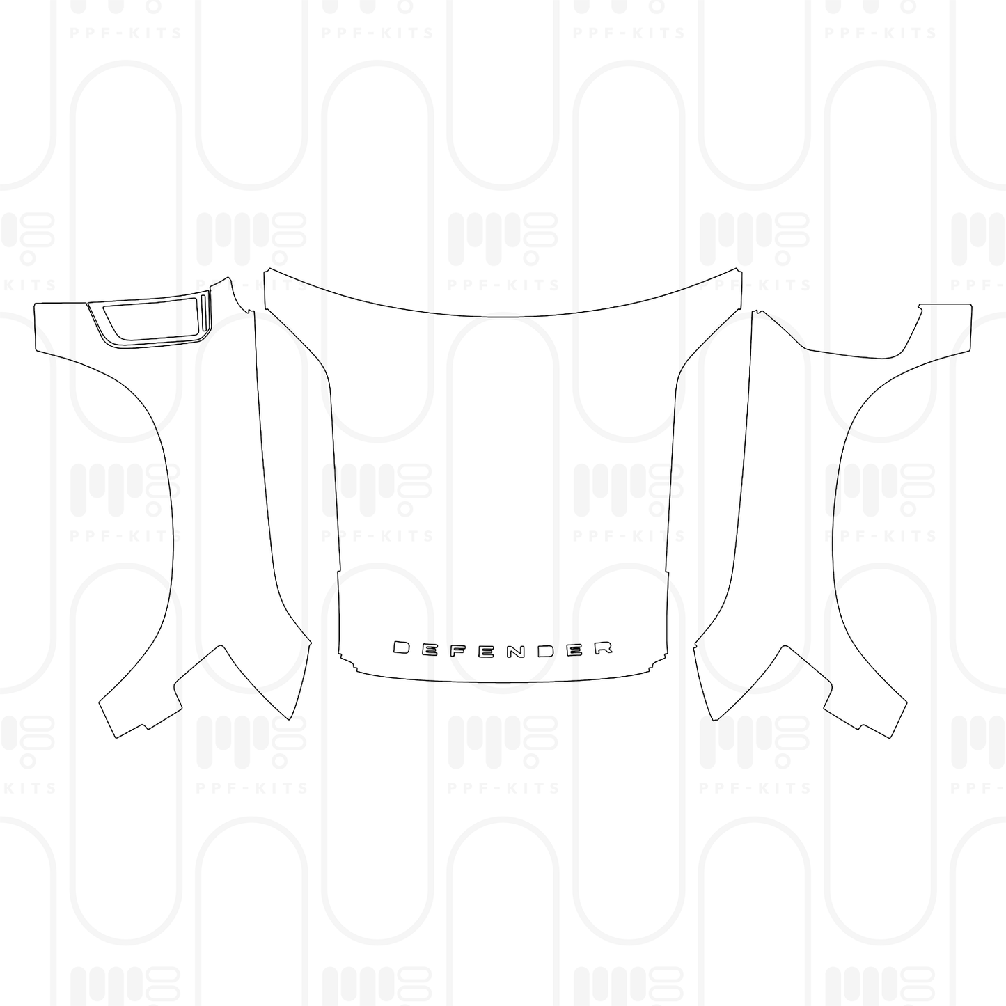 PPF prédécoupé Land Rover Defender 90 X-Dynamic 2026