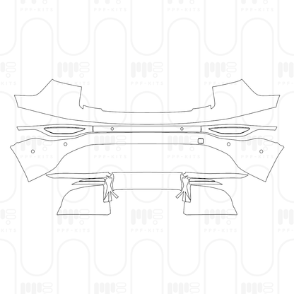PPF prédécoupé Audi Q6 e-tron Sportback S-Line 2025