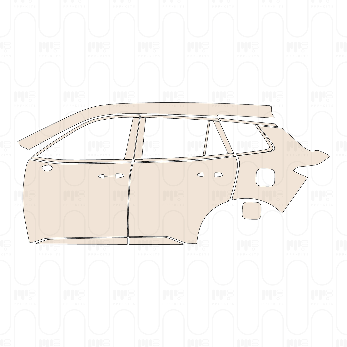 PPF prédécoupé Ford Equator Sport 2025