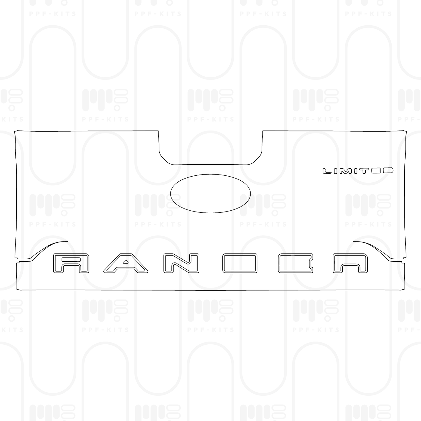 PPF prédécoupé Ford Ranger (BR) Limited 2025