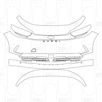 PPF prédécoupé Ford Capri (EU) Select 2025