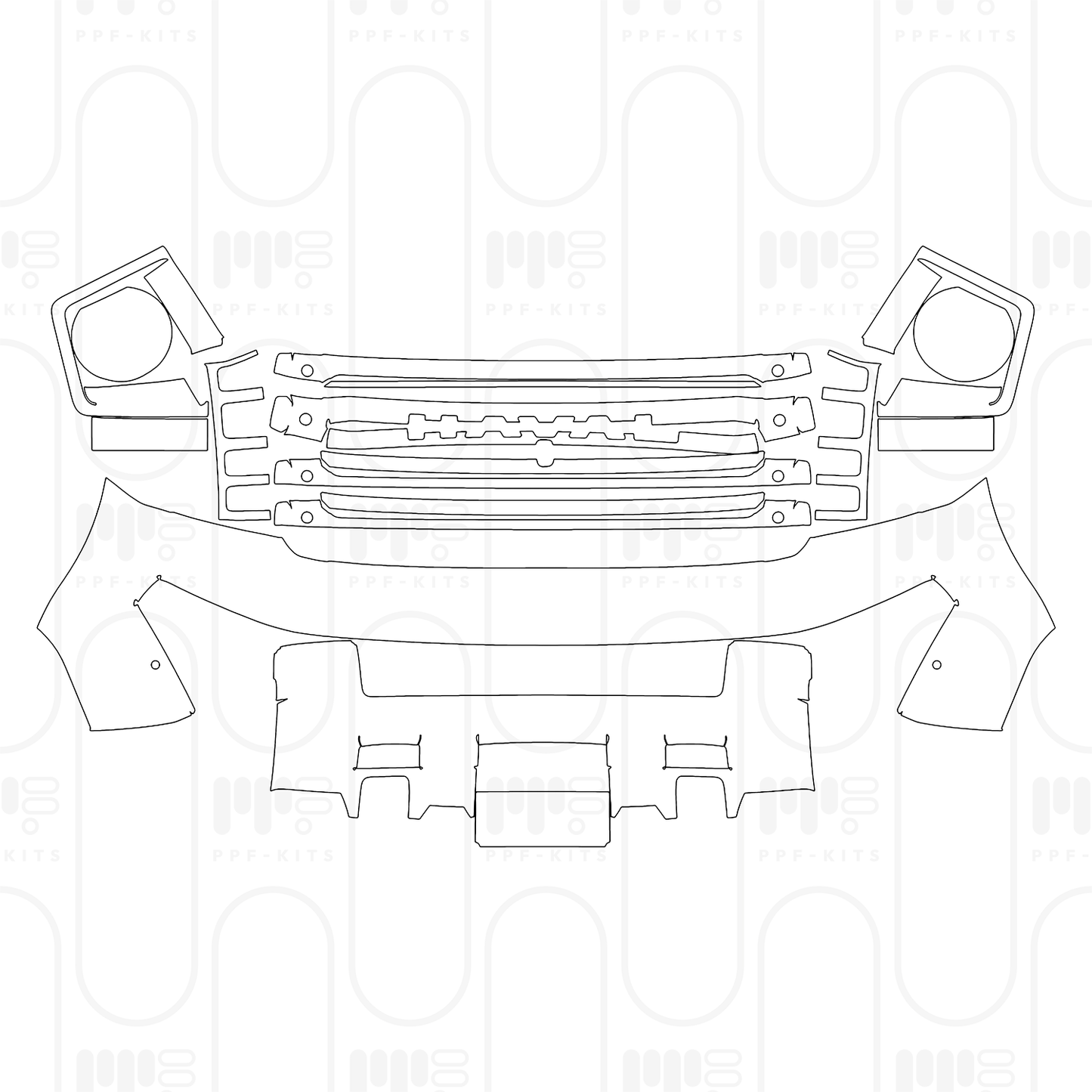 PPF prédécoupé Haval H9 2025