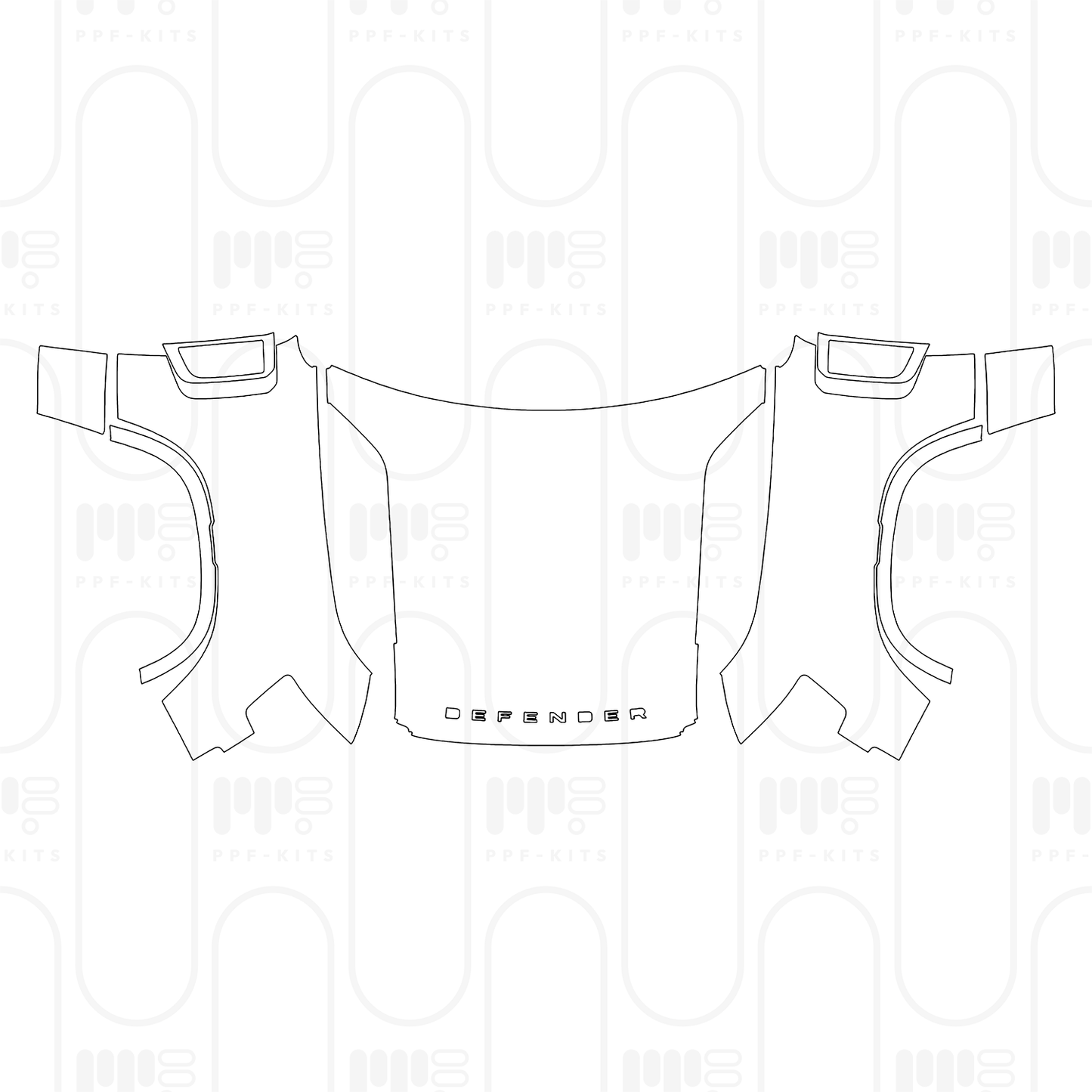 PPF prédécoupé Land Rover Defender 90 V8 2025