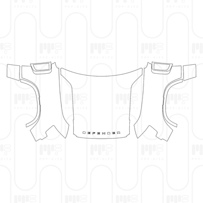 PPF prédécoupé Land Rover Defender 90 V8 2025