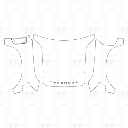 PPF prédécoupé Land Rover Defender 90 V8 2025