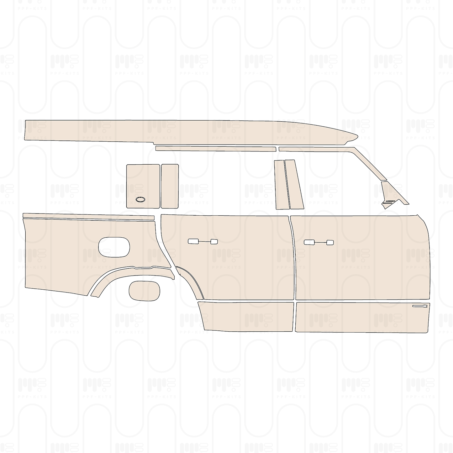 PPF prédécoupé Land Rover Defender 130 X 2025