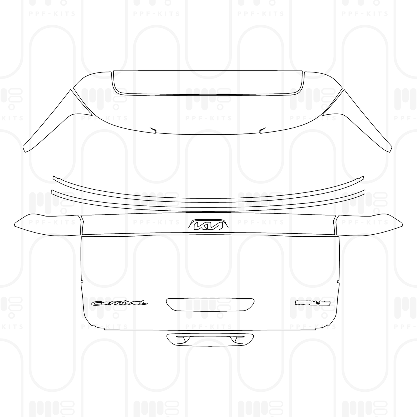 PPF prédécoupé KIA Carnival (CN) 2025