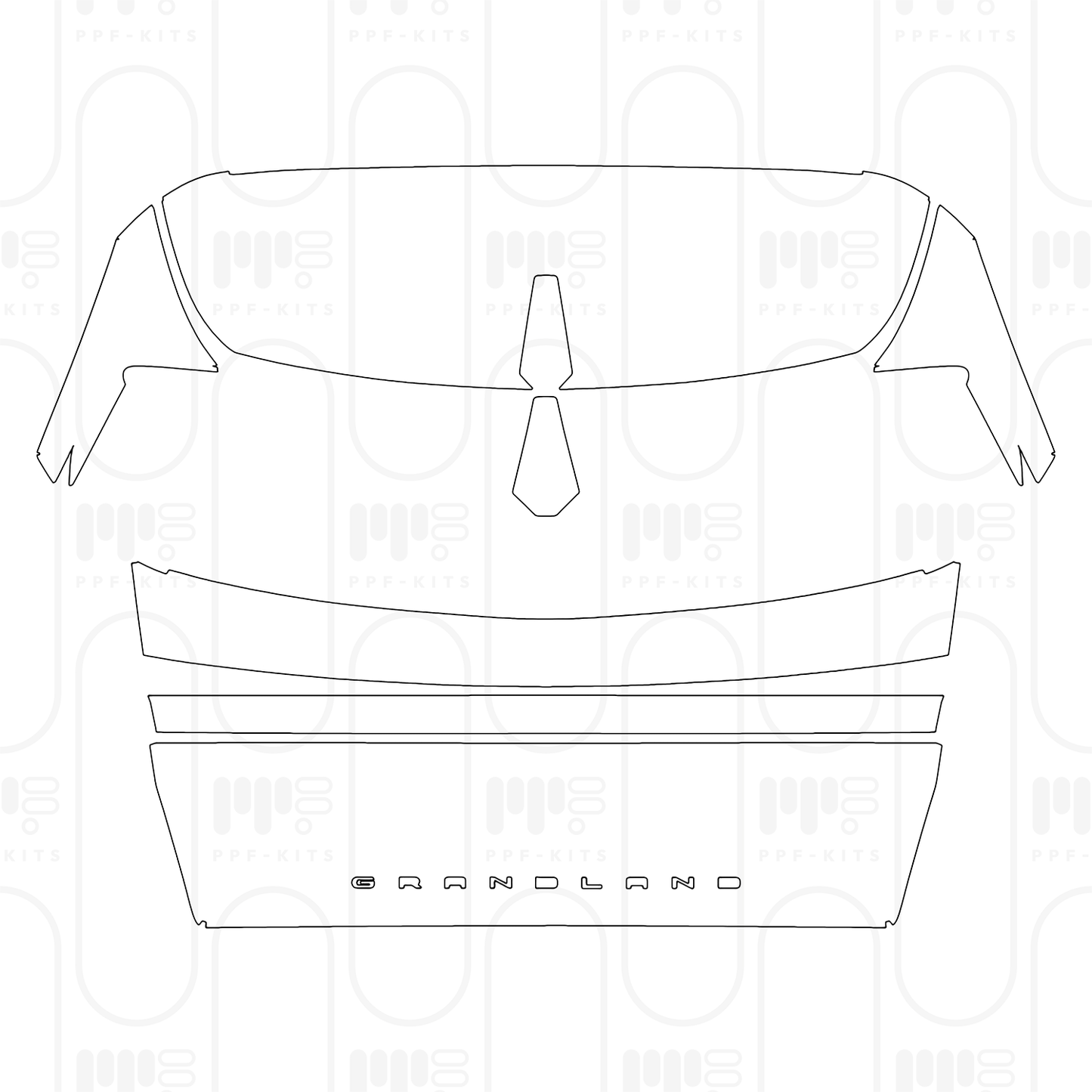 PPF prédécoupé Opel Grandland PHEV Ultimate 2025