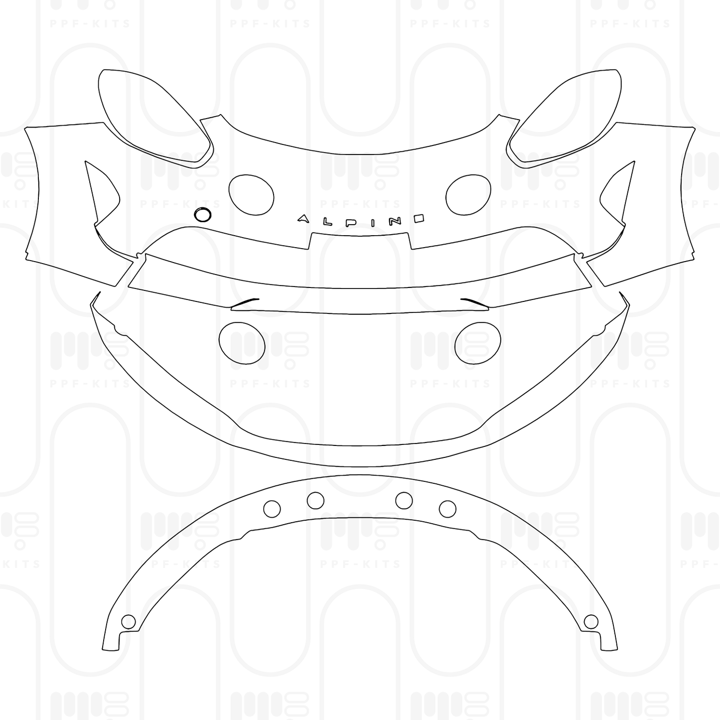 PPF prédécoupé Alpine A 110 R 2024