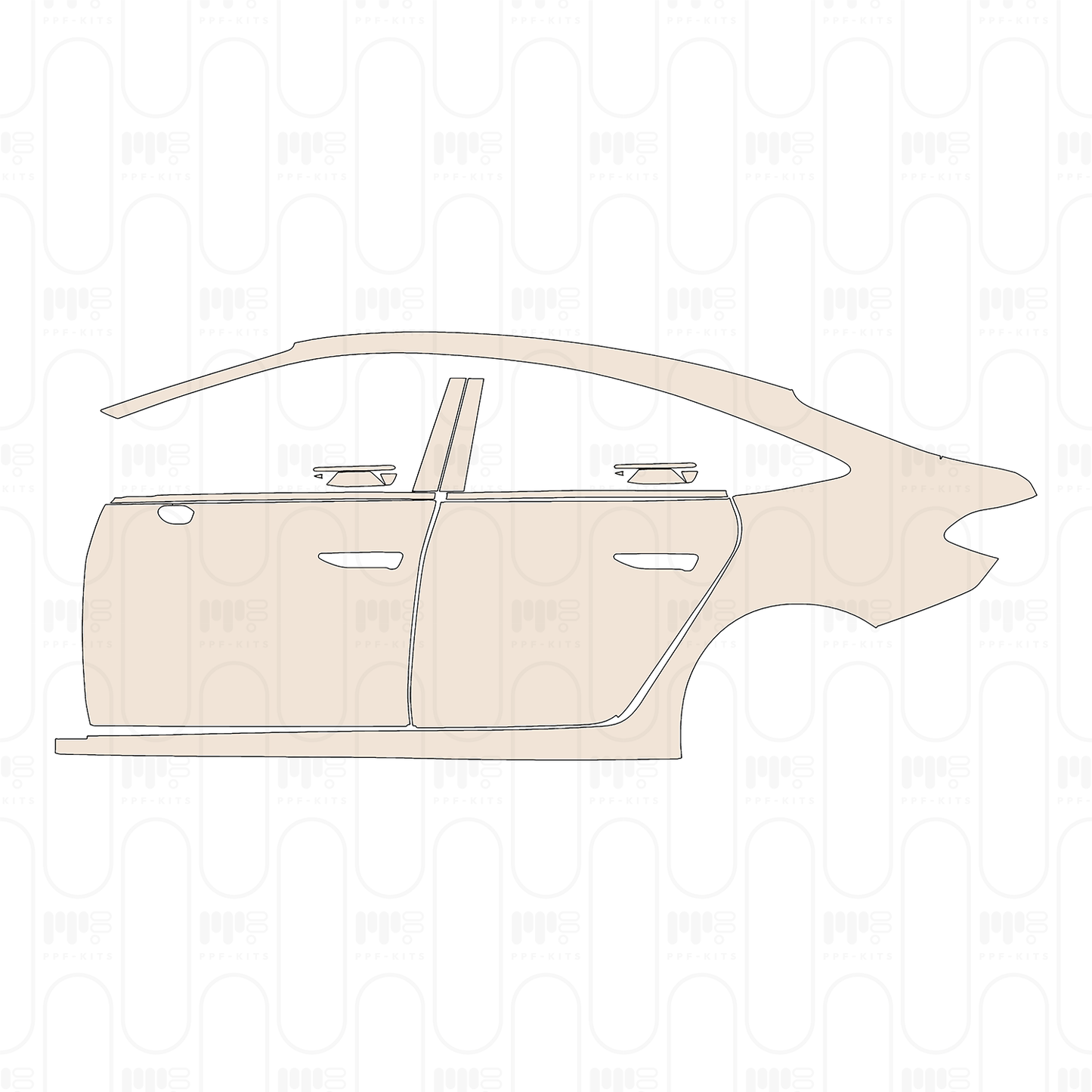 PPF prédécoupé Audi A5 Sedan Base 2025