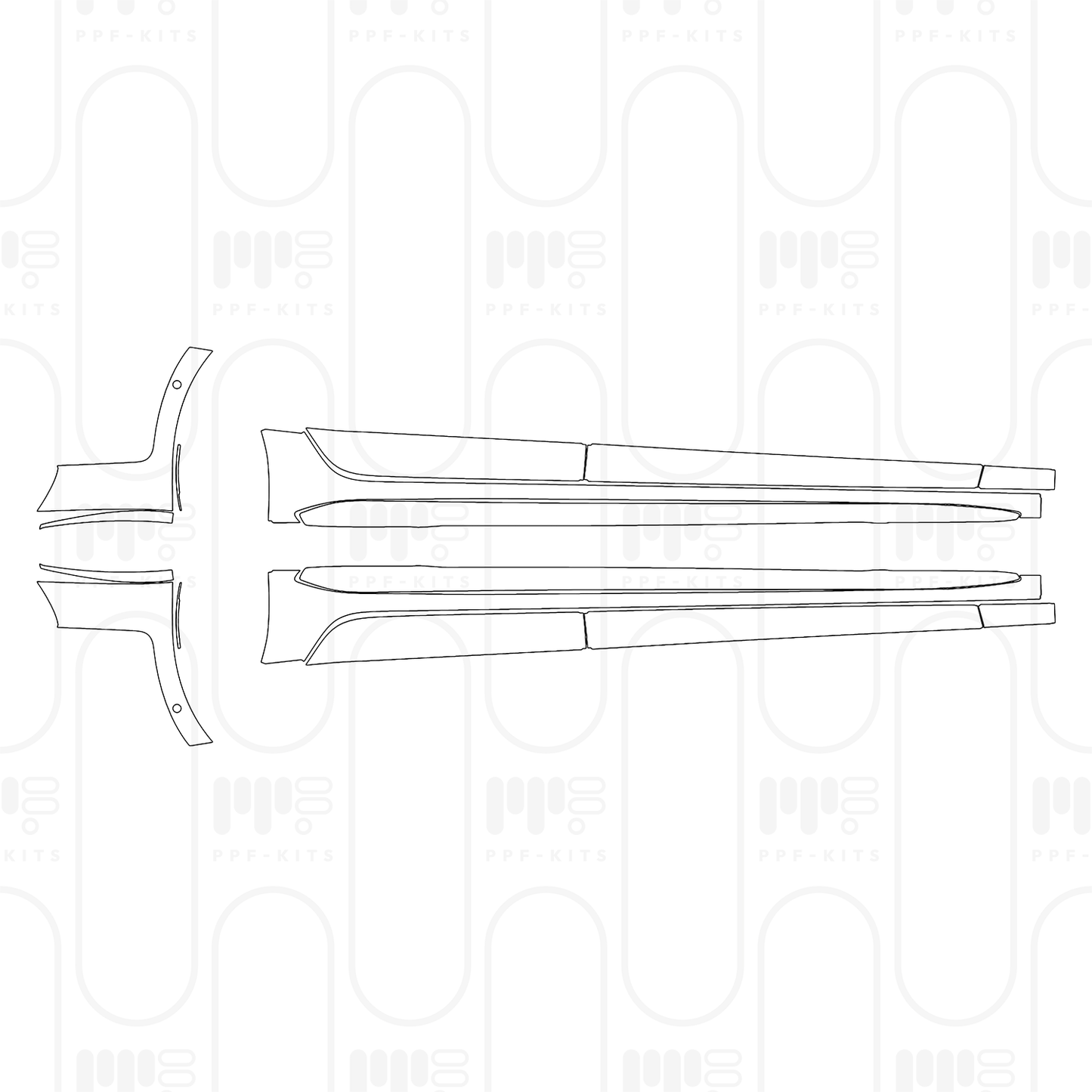 PPF prédécoupé Audi A5 S5 Sedan 2025