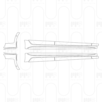 PPF prédécoupé Audi A5 S5 Sedan 2025