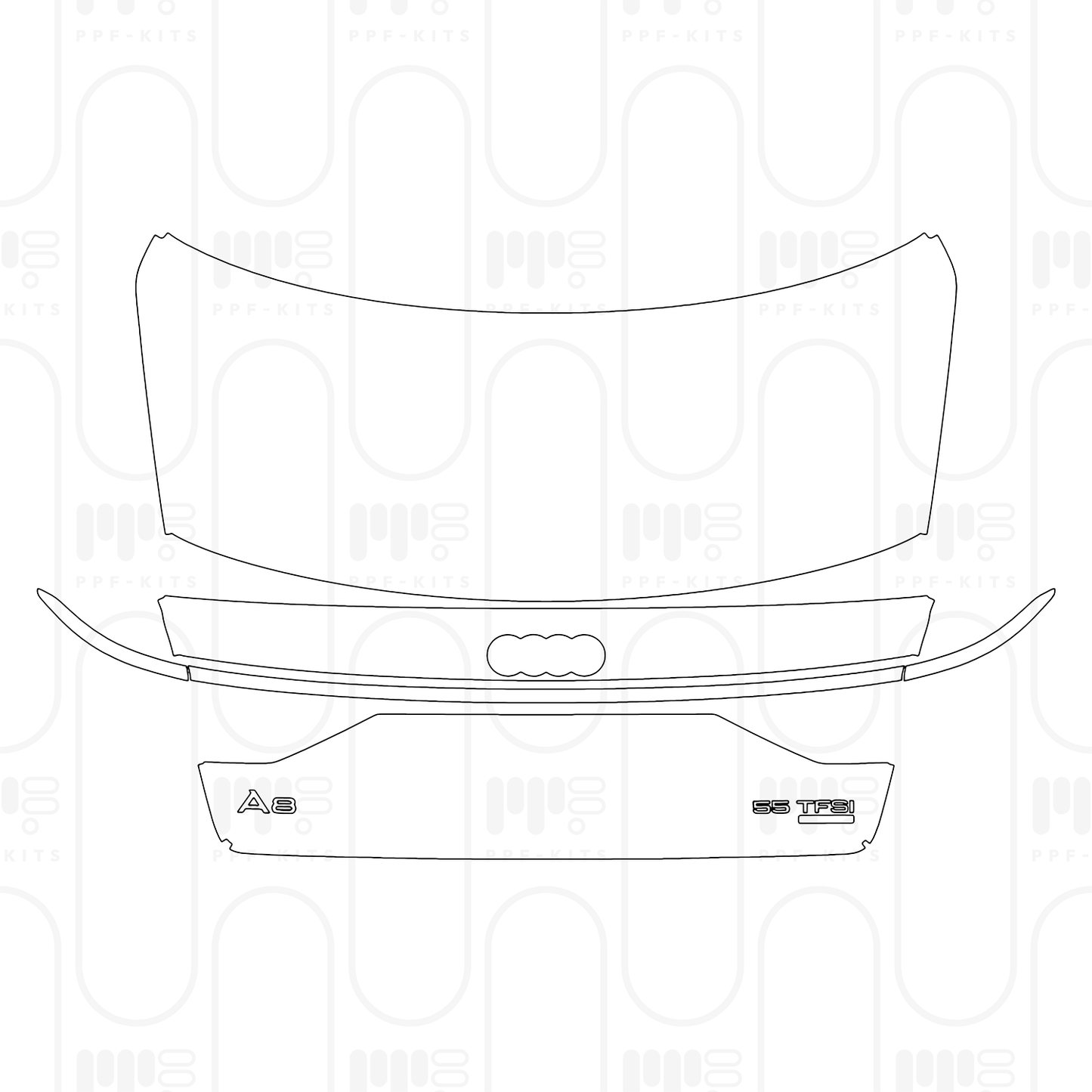 PPF prédécoupé Audi A8 (Standard Wheelbase) Base 2025