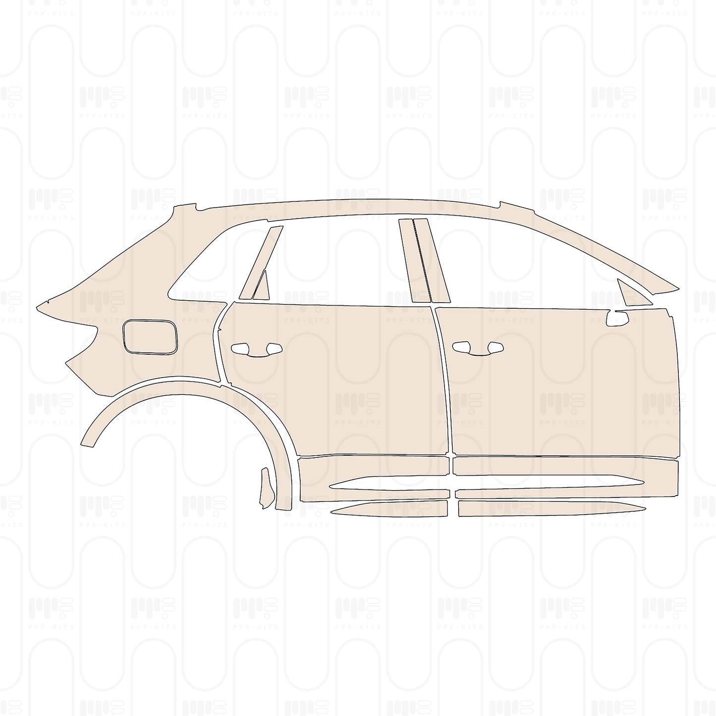 PPF prédécoupé Audi Q3 SUV RSQ3 2025