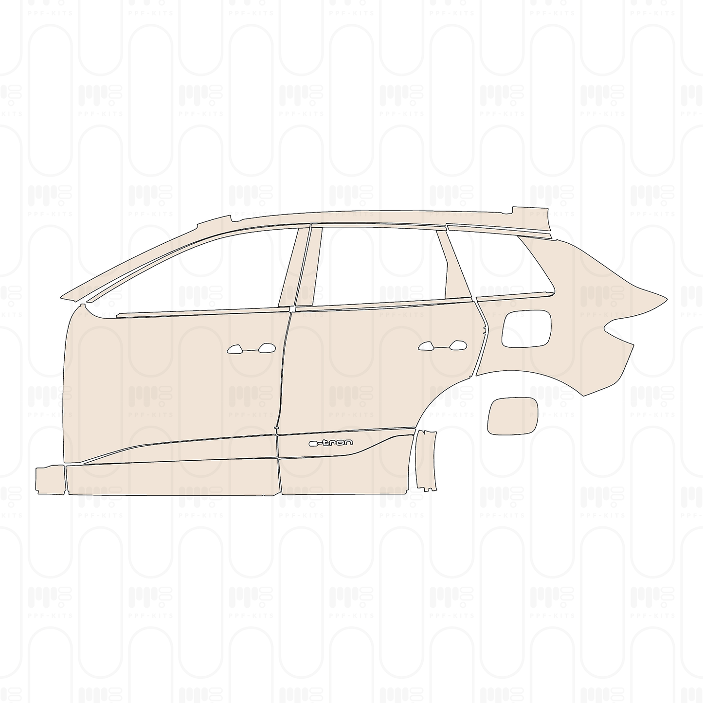 PPF prédécoupé Audi Q6 e-tron SUV Base 2025