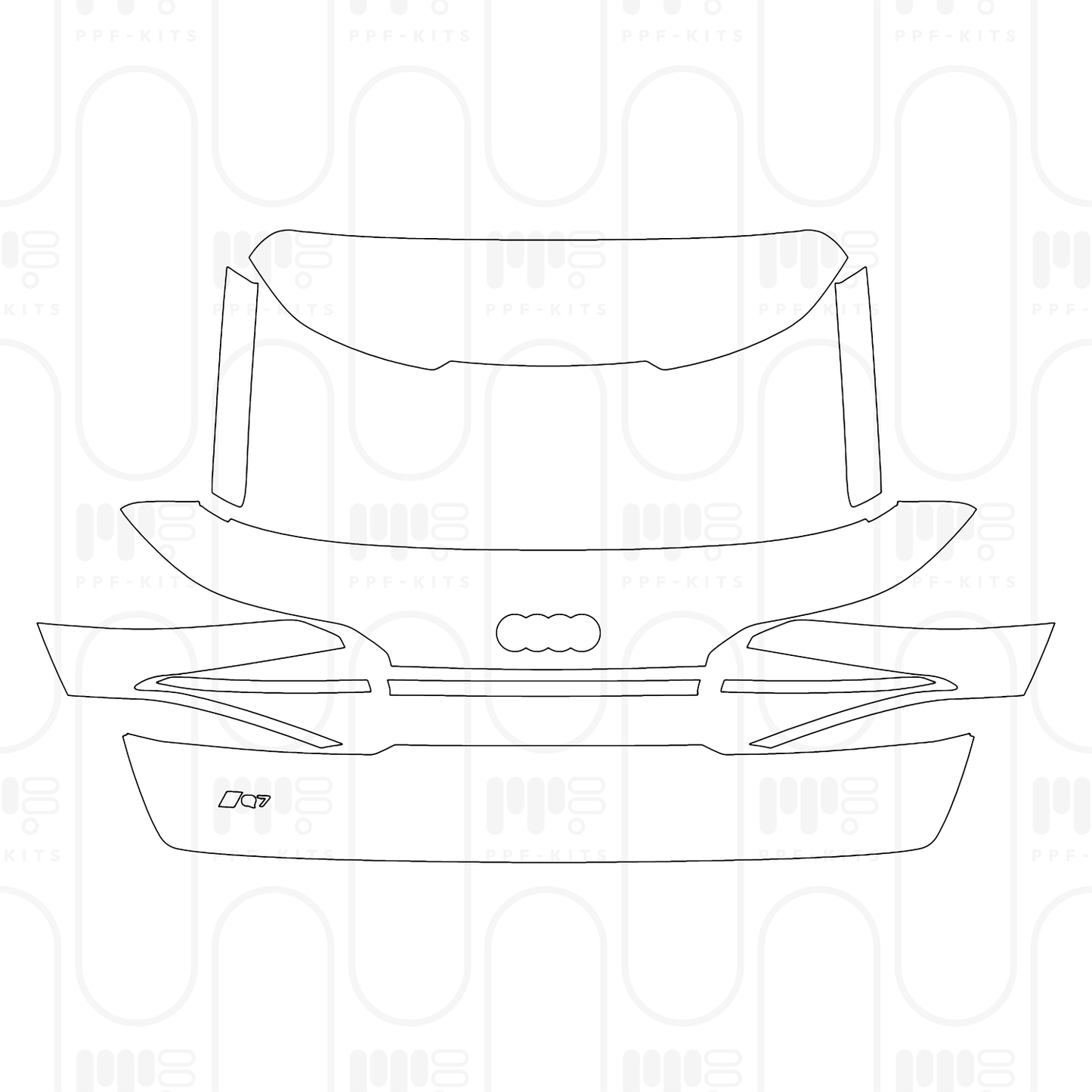 PPF prédécoupé Audi Q7 S-line 2024