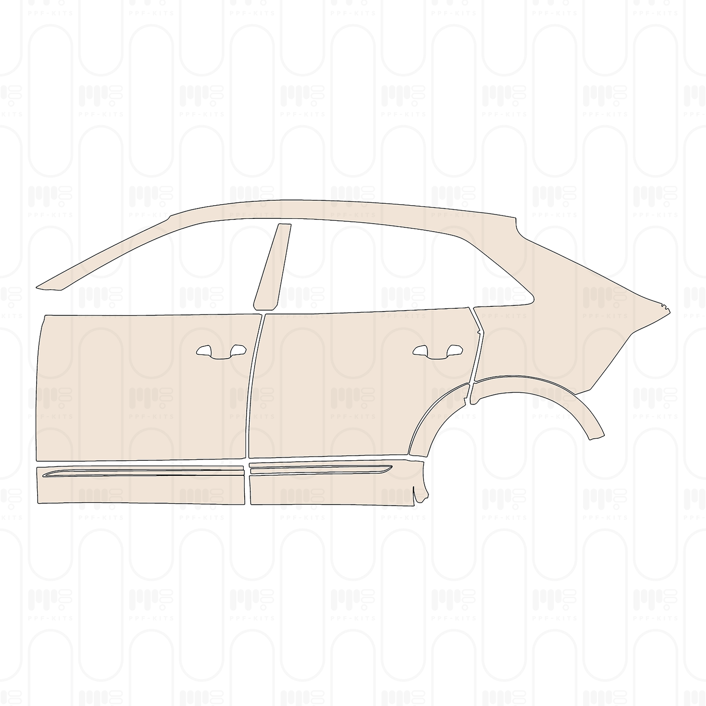 PPF prédécoupé Audi Q8 S-line 2025