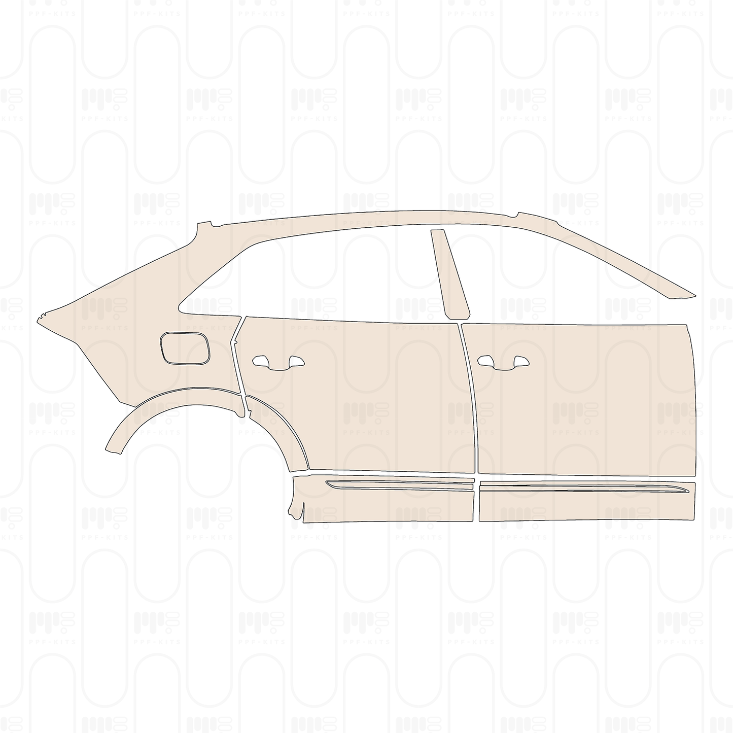 PPF prédécoupé Audi Q8 S-line 2025