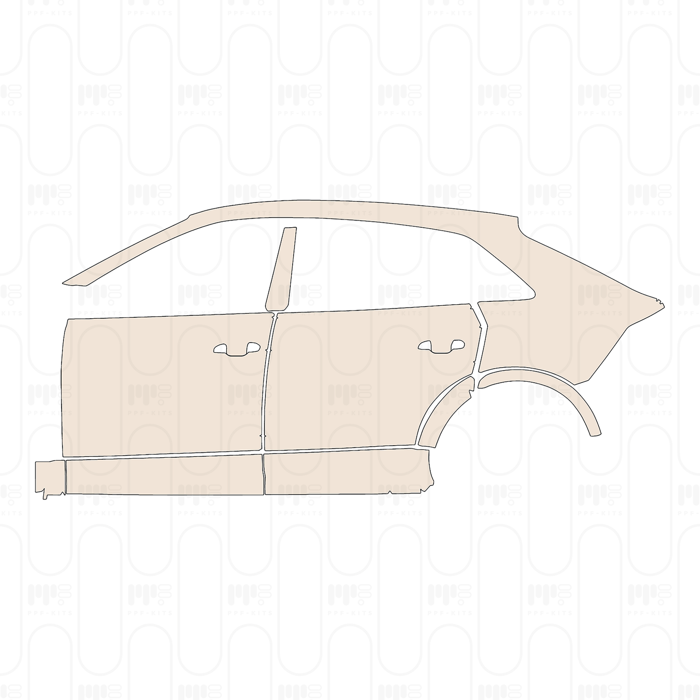 PPF prédécoupé Audi Q8 RS Q8 2024