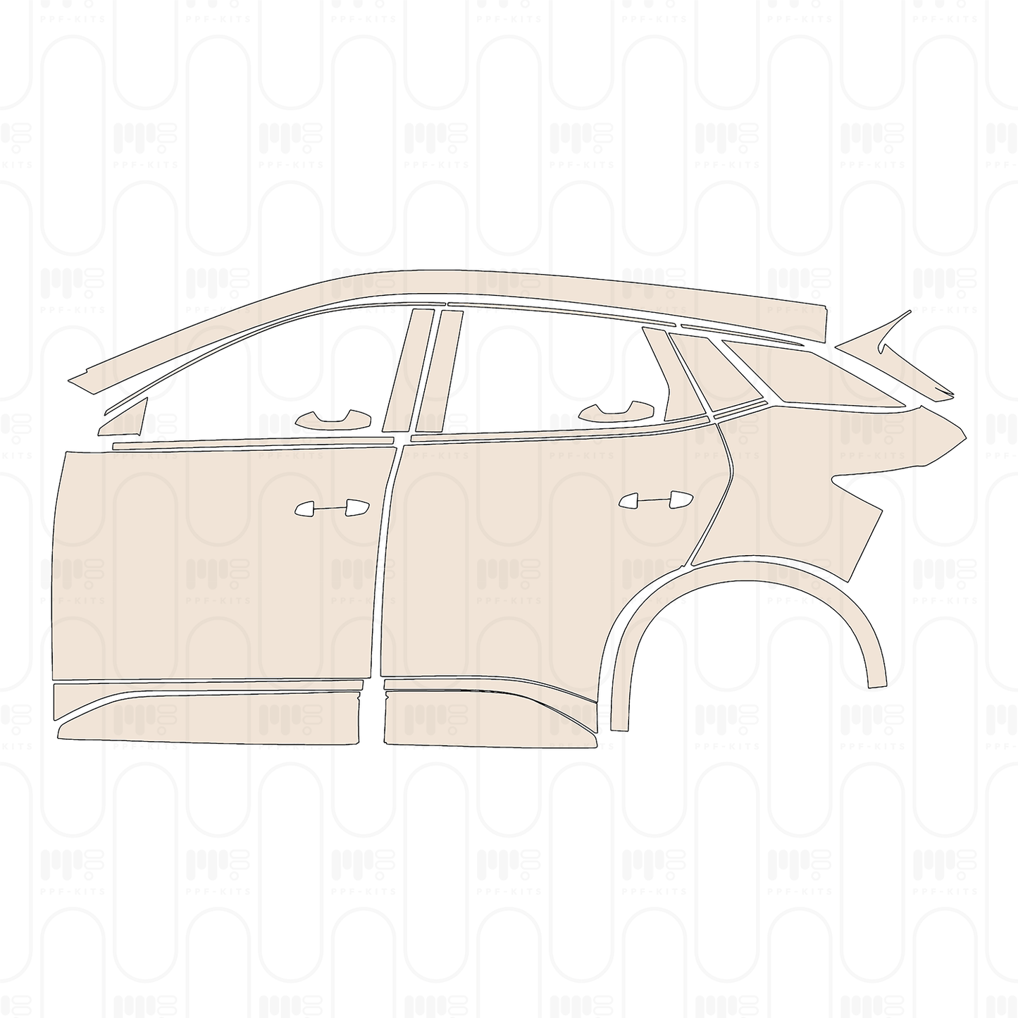 PPF prédécoupé BYD Atto 3 (EU RHD) 2024