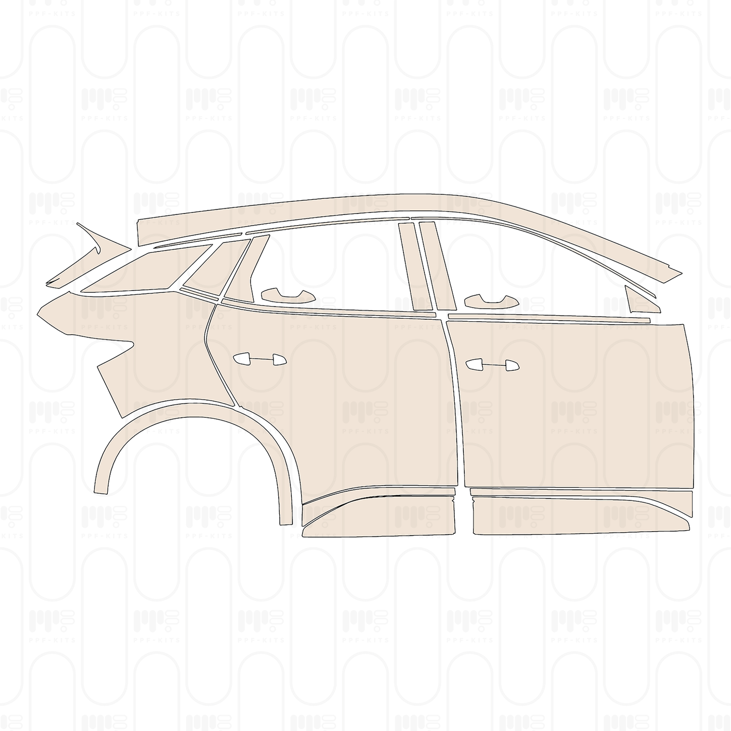 PPF prédécoupé BYD Atto 3 (EU RHD) 2024