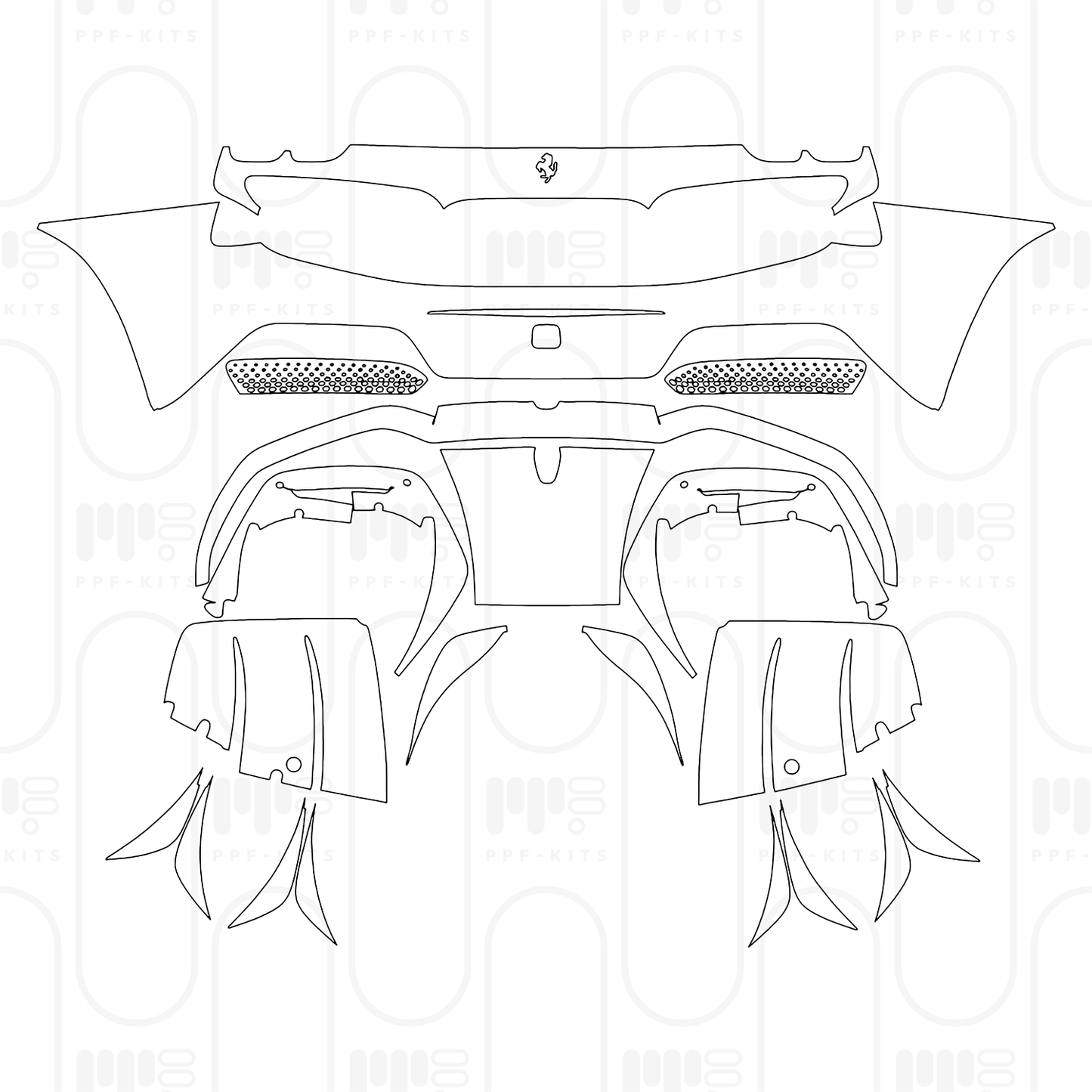 PPF prédécoupé Ferrari 296 GTS 2025