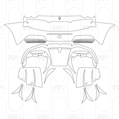 PPF prédécoupé Ferrari 296 GTS 2025