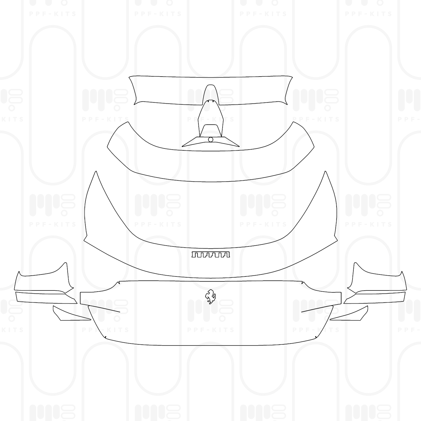 PPF prédécoupé Ferrari Purosangue 2025