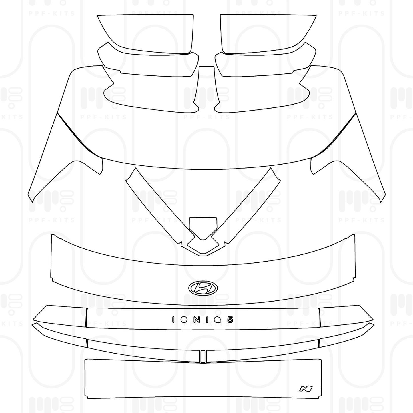 PPF prédécoupé Hyundai IONIQ 5 N 2025